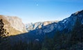 Moon above YosemiteÃ¢â¬â¢s Inspiration Point